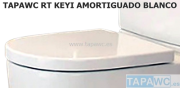 Asiento inodoro  RECTO DUROPLAST ENVOLVENTE meridian  KEYI RT36 tapawc standard