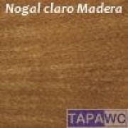 Tapa inodoro compatible NOGAL CLARO tapawc madera amortiguado