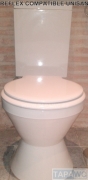 Asiento inodoro REFLEX fijo tapawc compatible Unisan Sanindusa