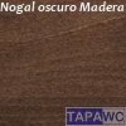 Tapa inodoro compatible NOGAL OSCURO tapawc madera amortiguado