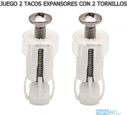 Juego 2 Tacos expansor + 2 tornillo para taco expansor