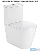 Asiento inodoro INSPIRA ROUND COMPACTO AMORTIGUADO SUPRALIT original tapawc Roca