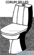Asiento inodoro CORUM compatible SELLES tapawc