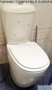 Asiento inodoro EUROPA Tapawc Compatible Fijo Porsan/Sangra