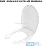 Tapa Wc RD37-HERRADURA simil duroplast anclaje regulable nylon (Ultimas 3 uds)