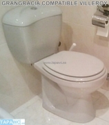 Asiento inodoro GRANGRACIA tapawc compatible AMORTIGUADO Villeroy