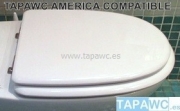 Asiento inodoro AMERICA Tapawc Compatible Fijo Roca