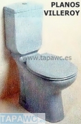 Asiento inodoro PLANOS tapawc compatible Villeroy