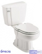 Asiento inodoro GRECIA tapawc compatible Sanitana AMORTIGUADO