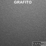 Tapa inodoro compatible metalizado GRAFITO tapawc amortiguado