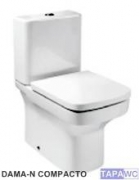 Asiento inodoro DAMA-N COMPACTO original tapawc Roca