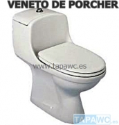 Asiento inodoro VENETO compatible AMORTIGUADO PORCHER tapawc