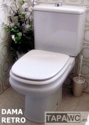 Asiento inodoro DAMA RETRO tapawc compatible Roca AMORTIGUADO
