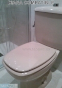 Asiento inodoro DIANA tapawc compatible Gala AMORTIGUADO