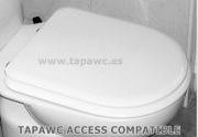 Asiento inodoro ACCESS ARO CERRADO tapawc compatible Roca