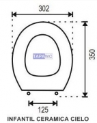 Asiento inodoro INFANTIL C.CIELO tapawc compatible