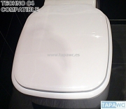 Asiento inodoro TECHNO C4 fijo tapawc compatible Cifial